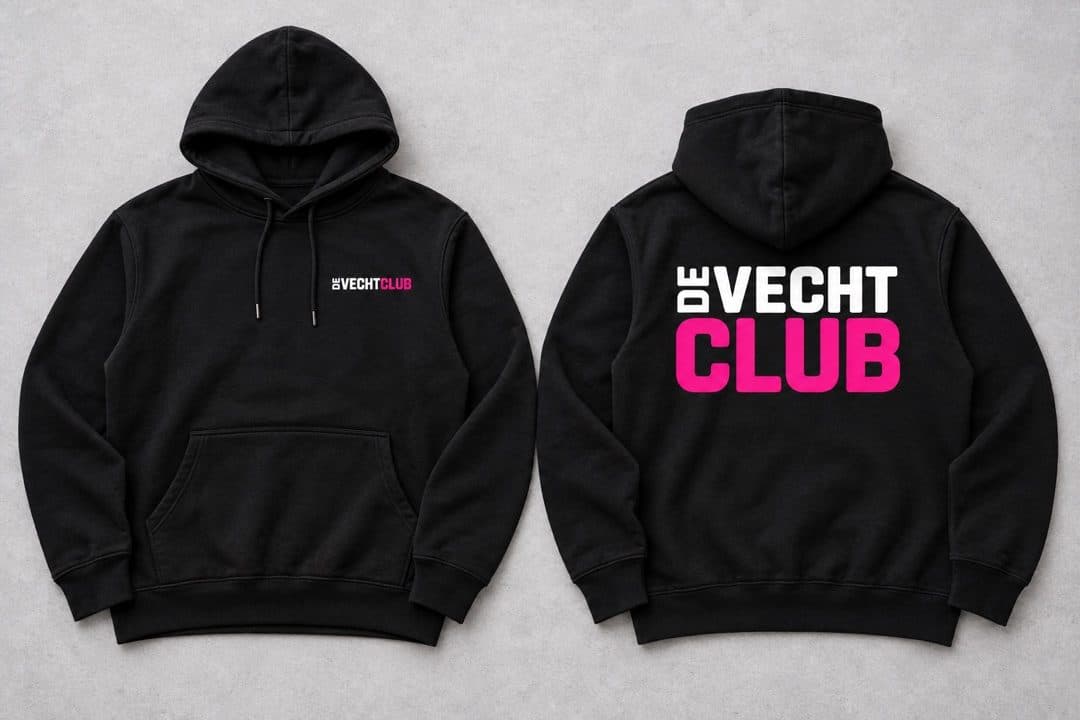 The De Vechtclub member hoodie, front and back